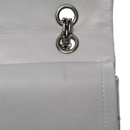 Chanel Aged Calfskin Quilted 50th Anniversary 2.55 Reissue 228 Flap White 8 of 11