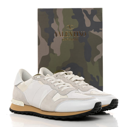 Valentino Garavani Suede Nylon Camouflage Womens Soul Rockstud Sneakers 40.5 Multicolor 9 of 9