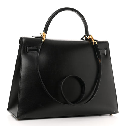 Hermes Box Kelly Sellier 35 Black 3 of 19