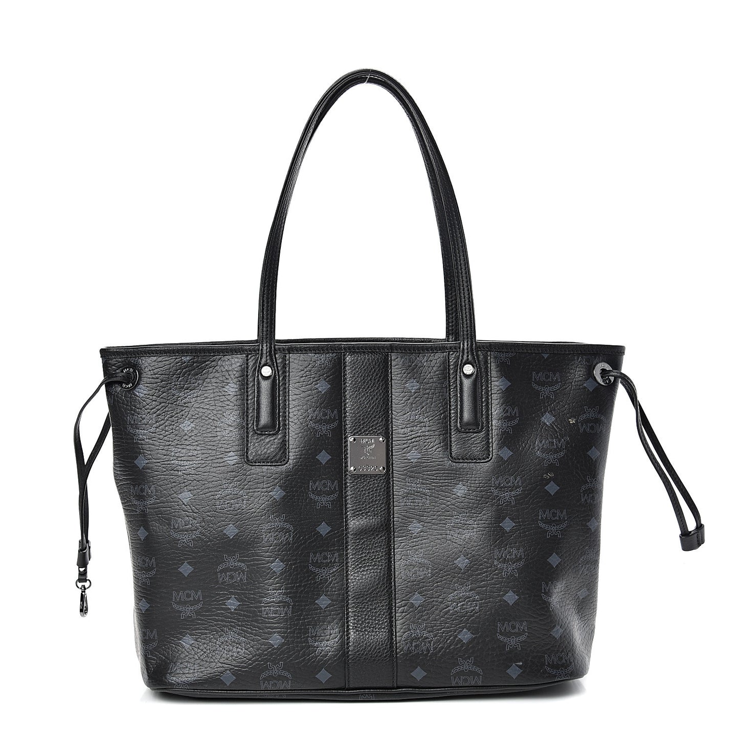 Visetos Medium Liz Reversible Shopper Tote Black