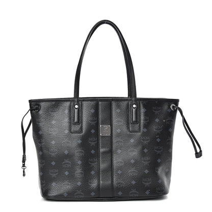 MCM Visetos Medium Liz Reversible Shopper Tote Black 1 of 17