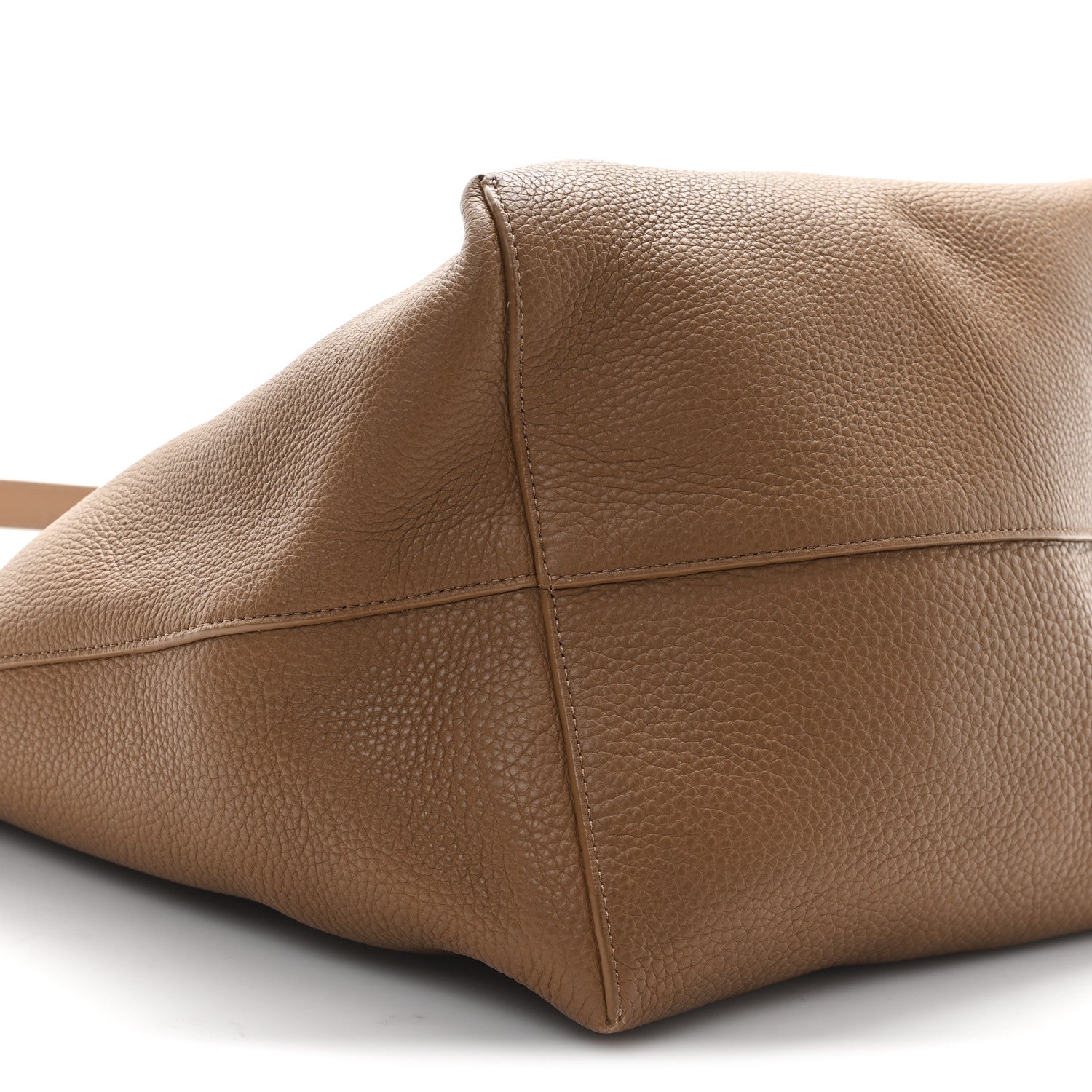 The Row Grained Calfskin Large N/S Park Tote Brown 8 of 10
