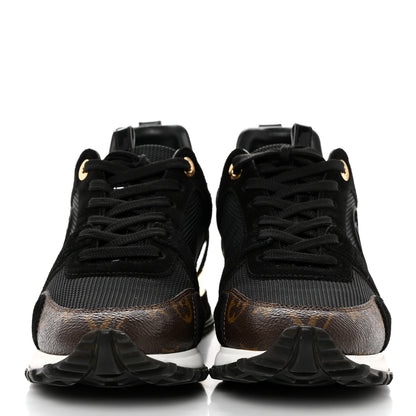 Louis Vuitton Suede Monogram Run Away Sneakers 36.5 Black 2 of 9