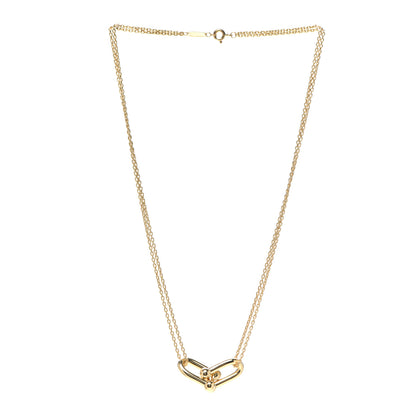 Tiffany 18K Yellow Gold HardWear Double Link Pendant Necklace 2 of 6