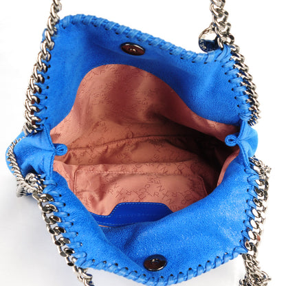 Stella McCartney Shaggy Deer Mini Falabella Tote Blue 5 of 7