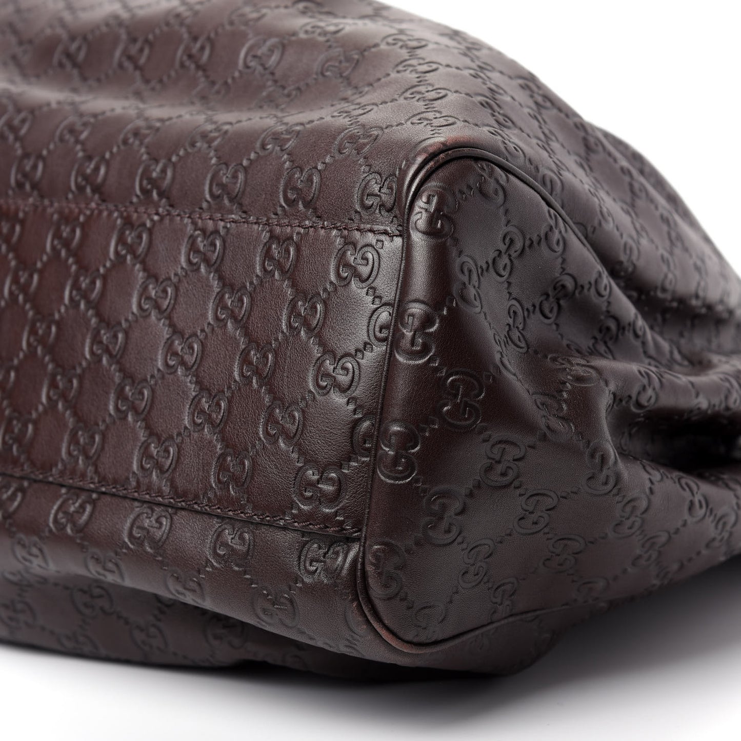 Guccissima Signature Large Sukey Tote Chocolate