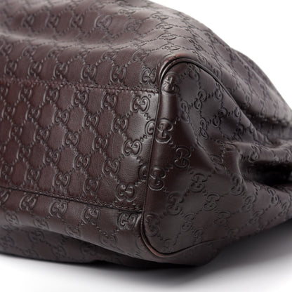 Gucci Guccissima Signature Large Sukey Tote Chocolate 7 of 9