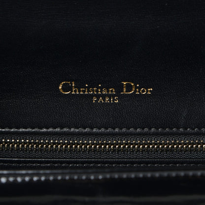Christian Dior Patent Studded Medium Diorama Flap Bag Black 7 of 8
