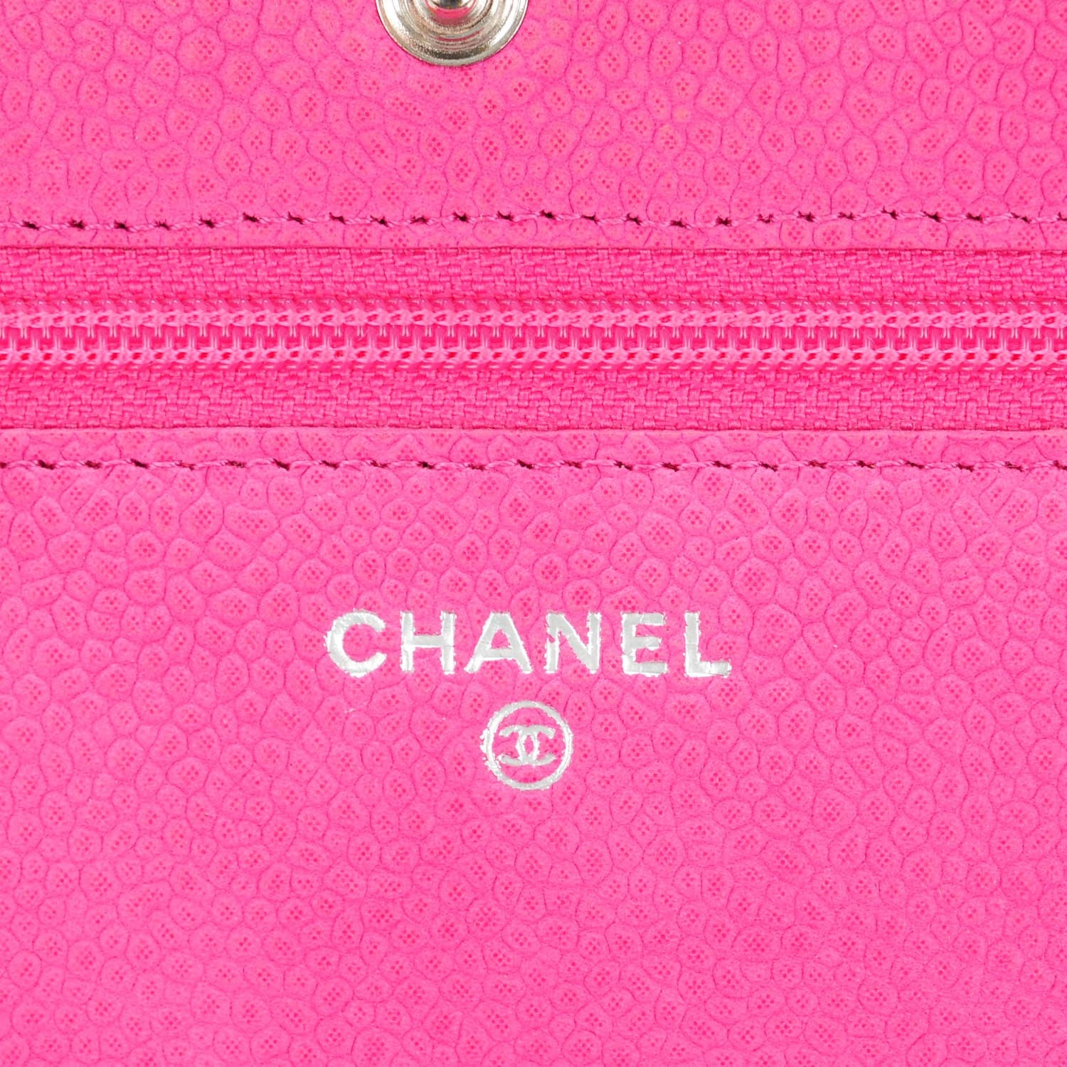 Chanel Iridescent Caviar Quilted Wallet on Chain WOC Pink 6 of 8