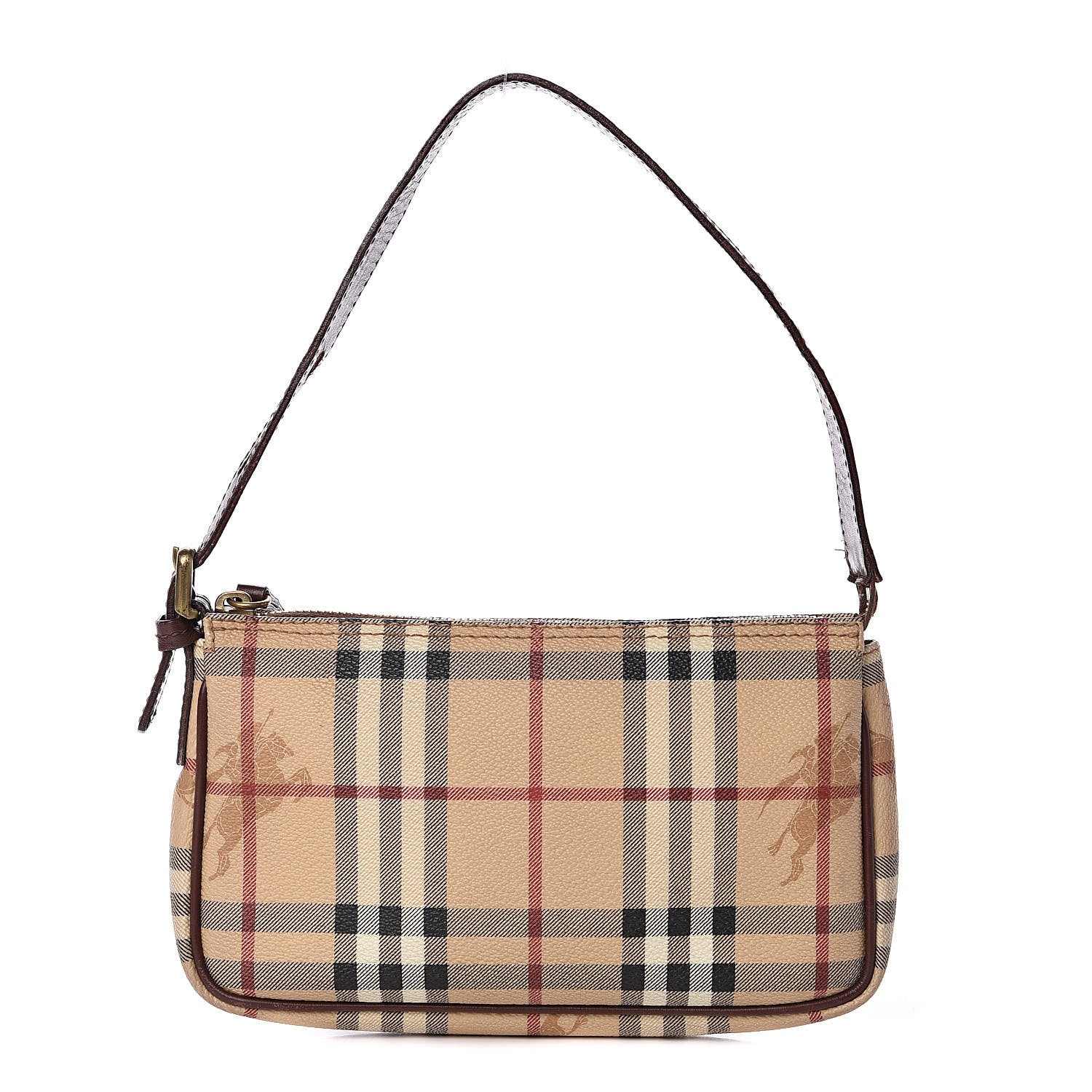 Burberry Haymarket Check Shoulder Bag Chocolate 1 of 13