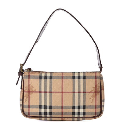 Burberry Haymarket Check Shoulder Bag Chocolate 1 of 13