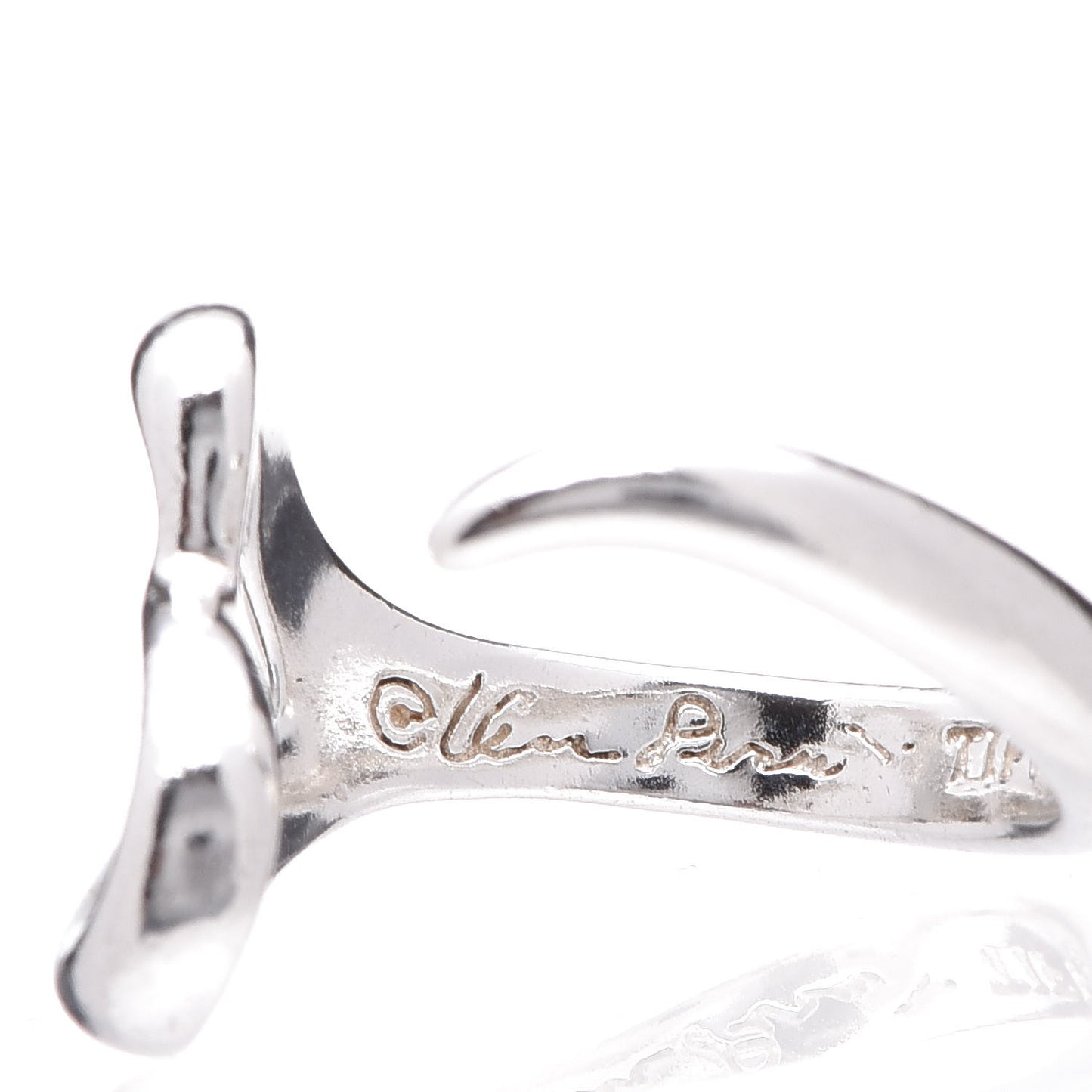 Elsa Peretti Sterling Silver Open Heart Ring 52 6
