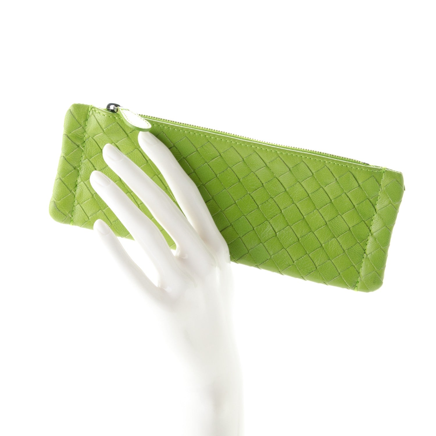 Bottega Veneta Nappa Intrecciato Small Cosmetic Pouch Mela 2 of 8