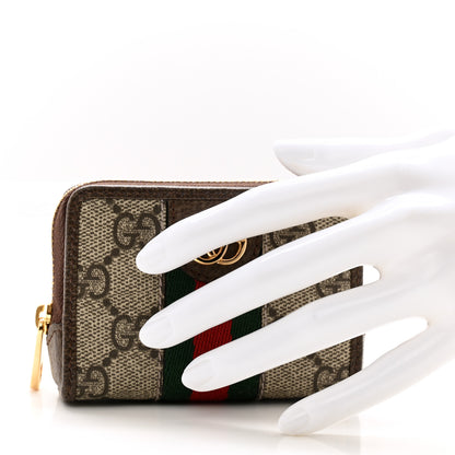 Gucci GG Supreme Monogram Web Ophidia Playing Card Case Beige New Acero 2 of 9