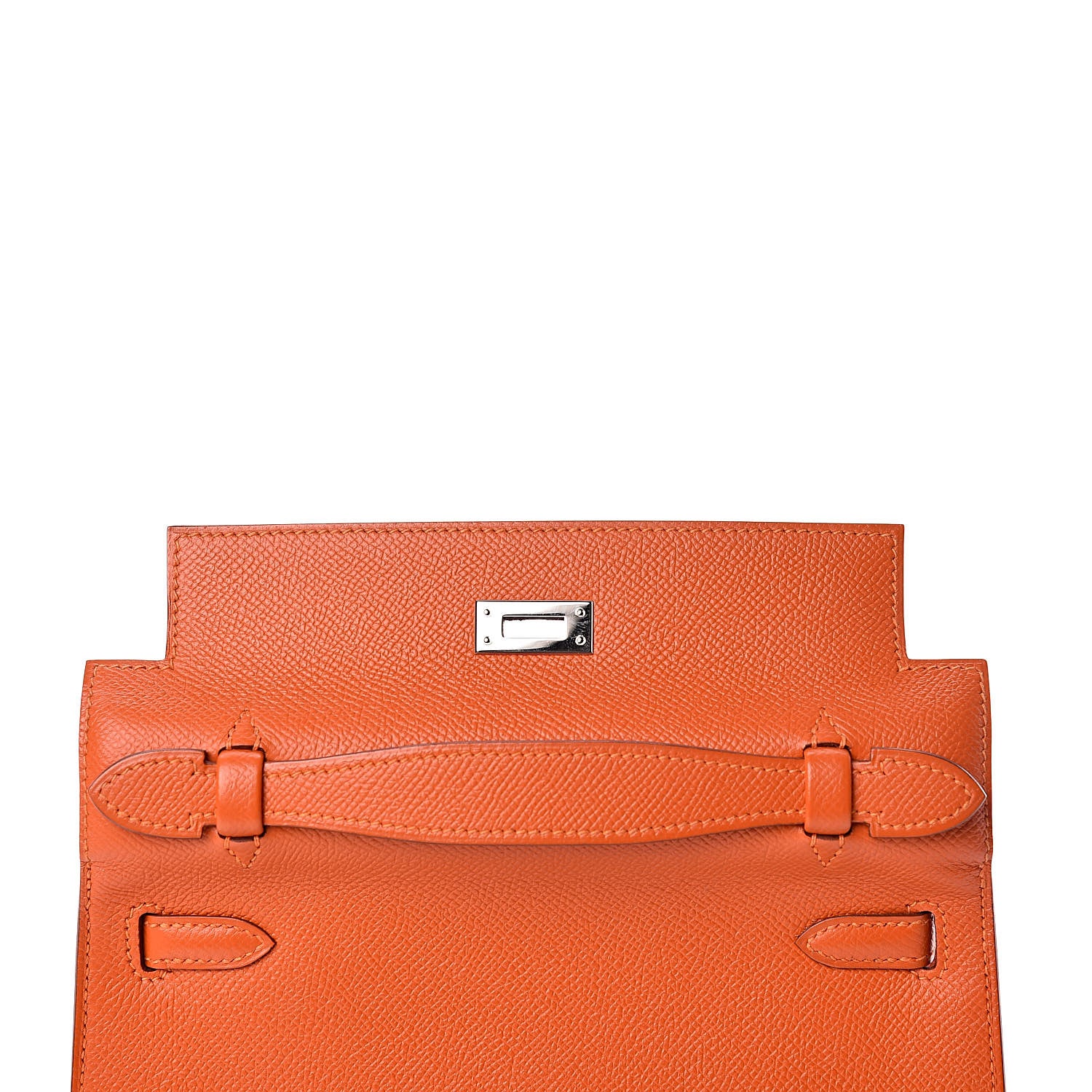 Hermes Epsom Kelly Pochette Clutch Feu 9 of 27