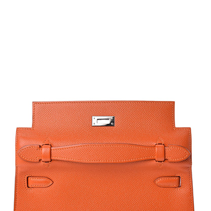 Hermes Epsom Kelly Pochette Clutch Feu 9 of 27