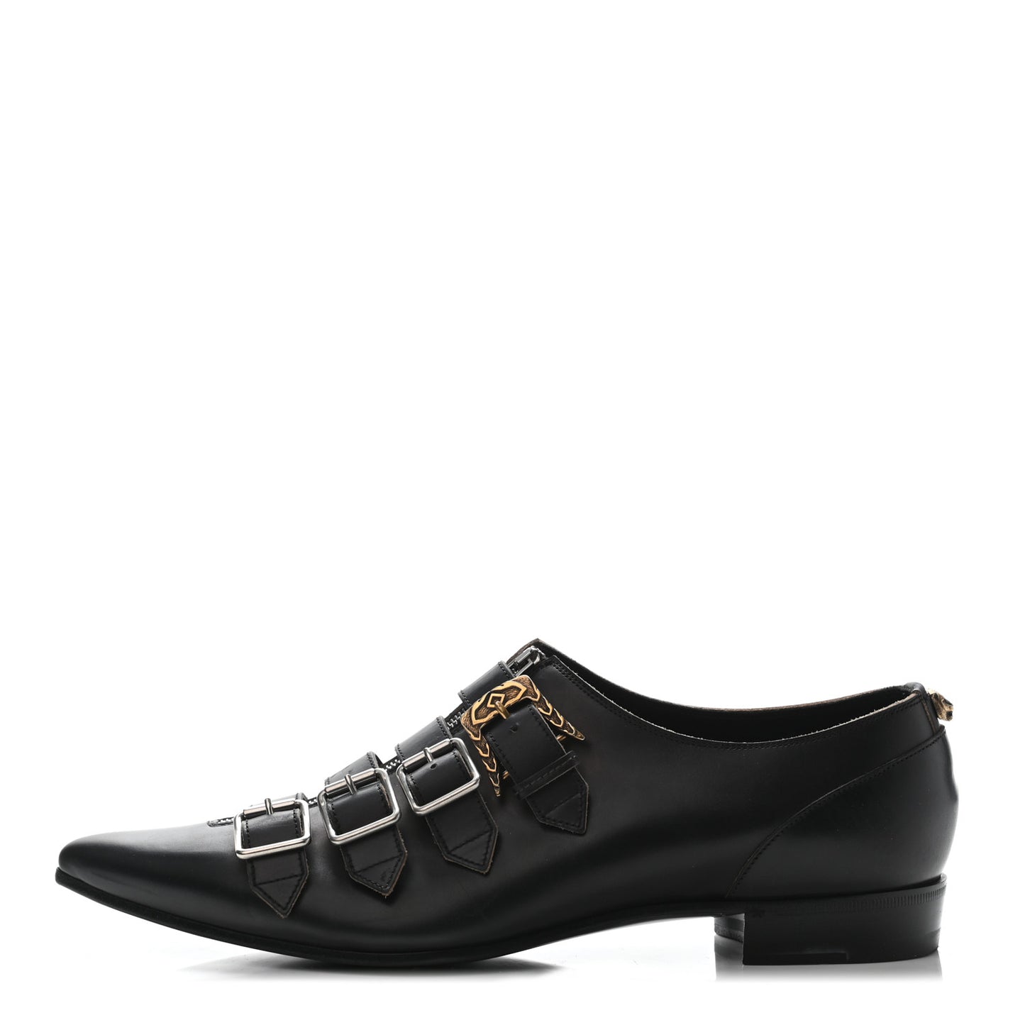 Cordovan Lux Mens Monk Strap Zip Loafers 10 Black