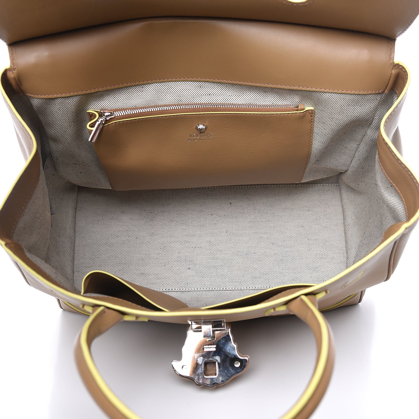 Calfskin Large Palazzo Empire Bag Beige