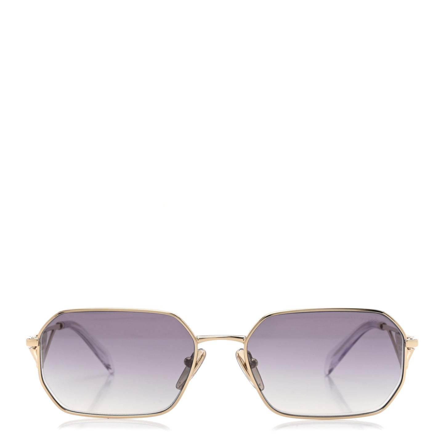 Metal Symbole Triangle Logo Sunglasses SPR A51 Gold Blue