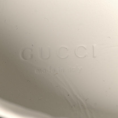 Gucci Calfskin Crocodile Web Womens Ace Sneakers 37 White Green 7 of 10