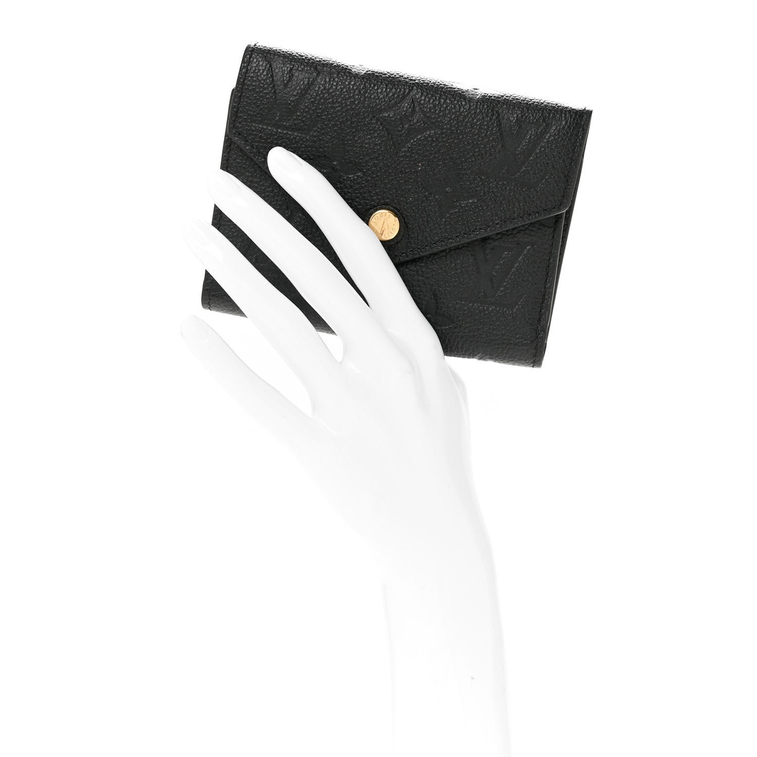 Louis Vuitton Empreinte Victorine Wallet Black 2 of 9