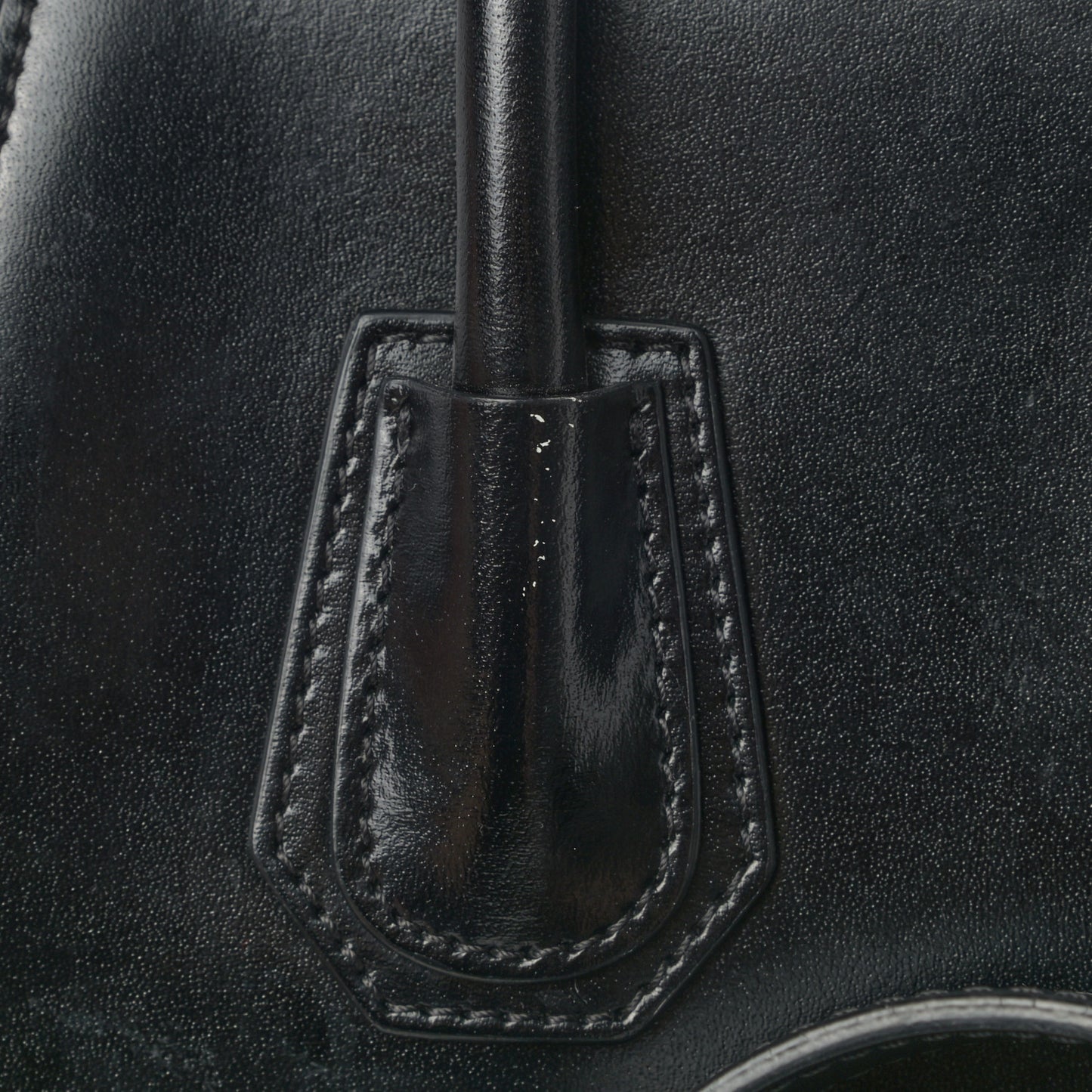 Shiny Lord Calfskin Small Antigona Black