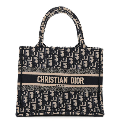 Christian Dior Oblique Small Book Tote Blue Multicolor 1 of 10