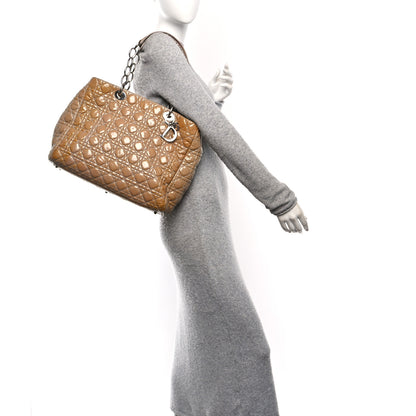 Christian Dior Patent Cannage Large Dior Soft Shopping Tote Beige 3 of 11