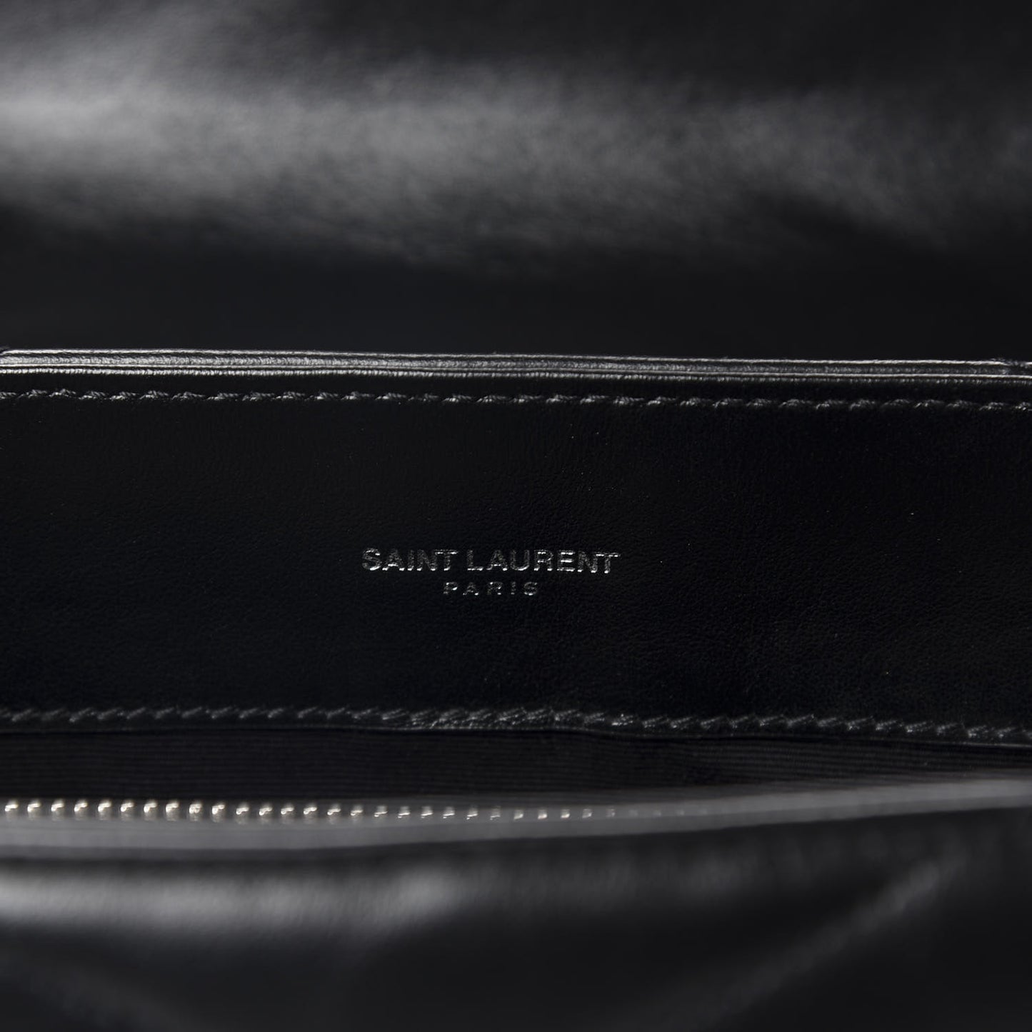 Calfskin Y Quilted Monogram Medium Loulou Satchel Black