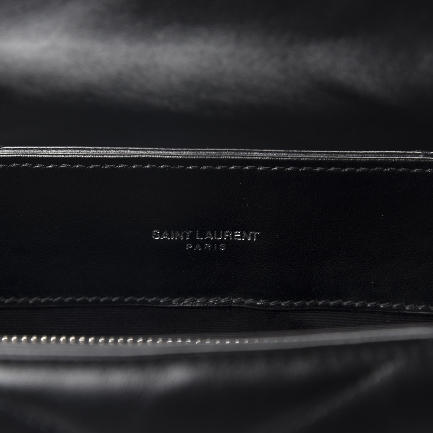 Saint Laurent Calfskin Y Quilted Monogram Medium Loulou Satchel Black 7 of 10