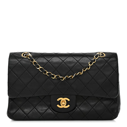 Chanel Lambskin Quilted Medium Double Flap Black 1 of 14