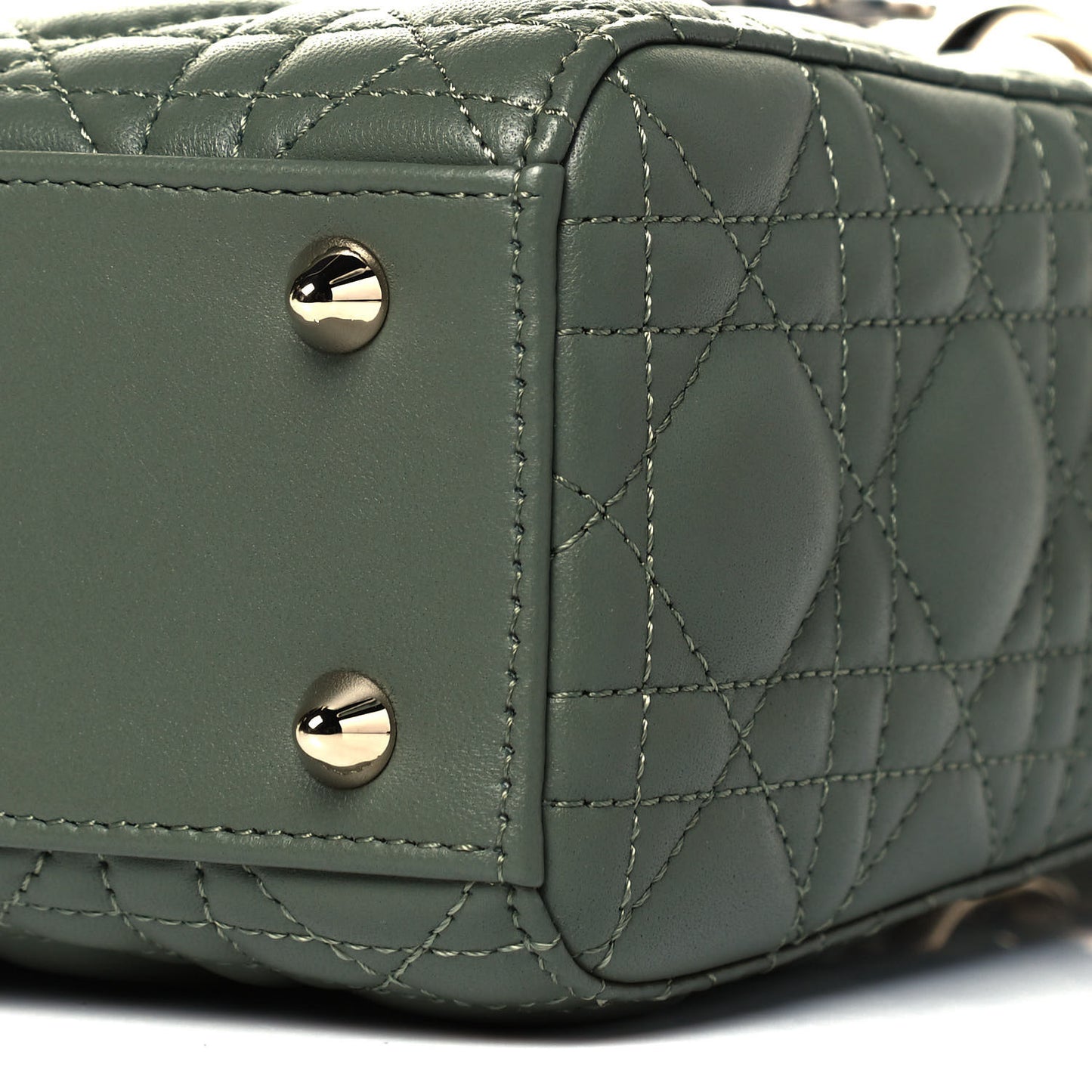 Lambskin Cannage Small My ABCDior Lady Dior Army Green