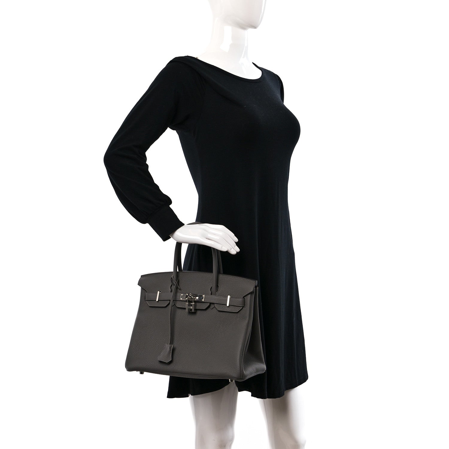 Hermes Togo Birkin 30 Gris Meyer 2 of 11