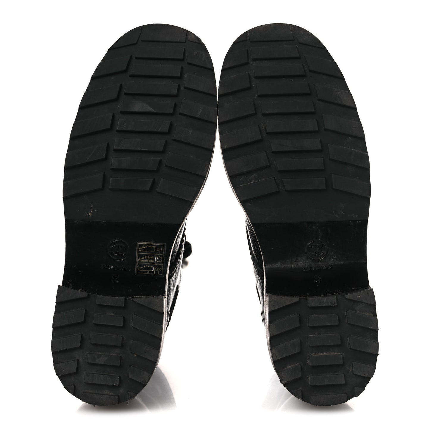 Shiny Calfskin Velvet Pearl Combat Short Boots 38 Black