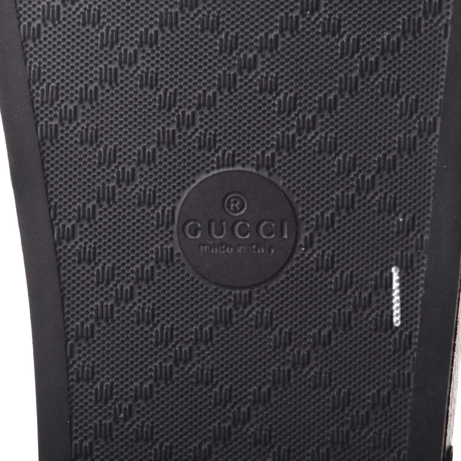 Gucci Rubber Womens Logo Slide Sandals 37 Black 7 of 8