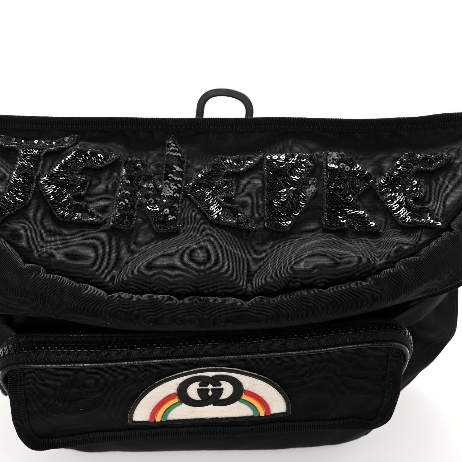 Gucci Nylon Retro Patch Convertible Belt Bag Black 10 of 12