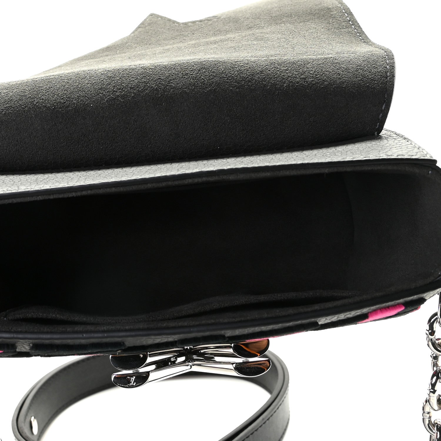 Louis Vuitton Taurillon Tufted Wild At Heart Twist Shoulder Bag PM Grey 4 of 7