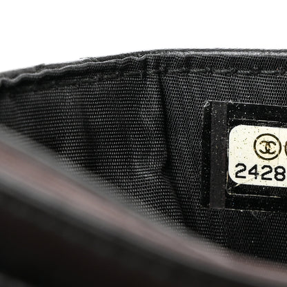 Chanel Aged Calfskin Quilted Lucky Charms Reissue Card Holder Black 7 of 7