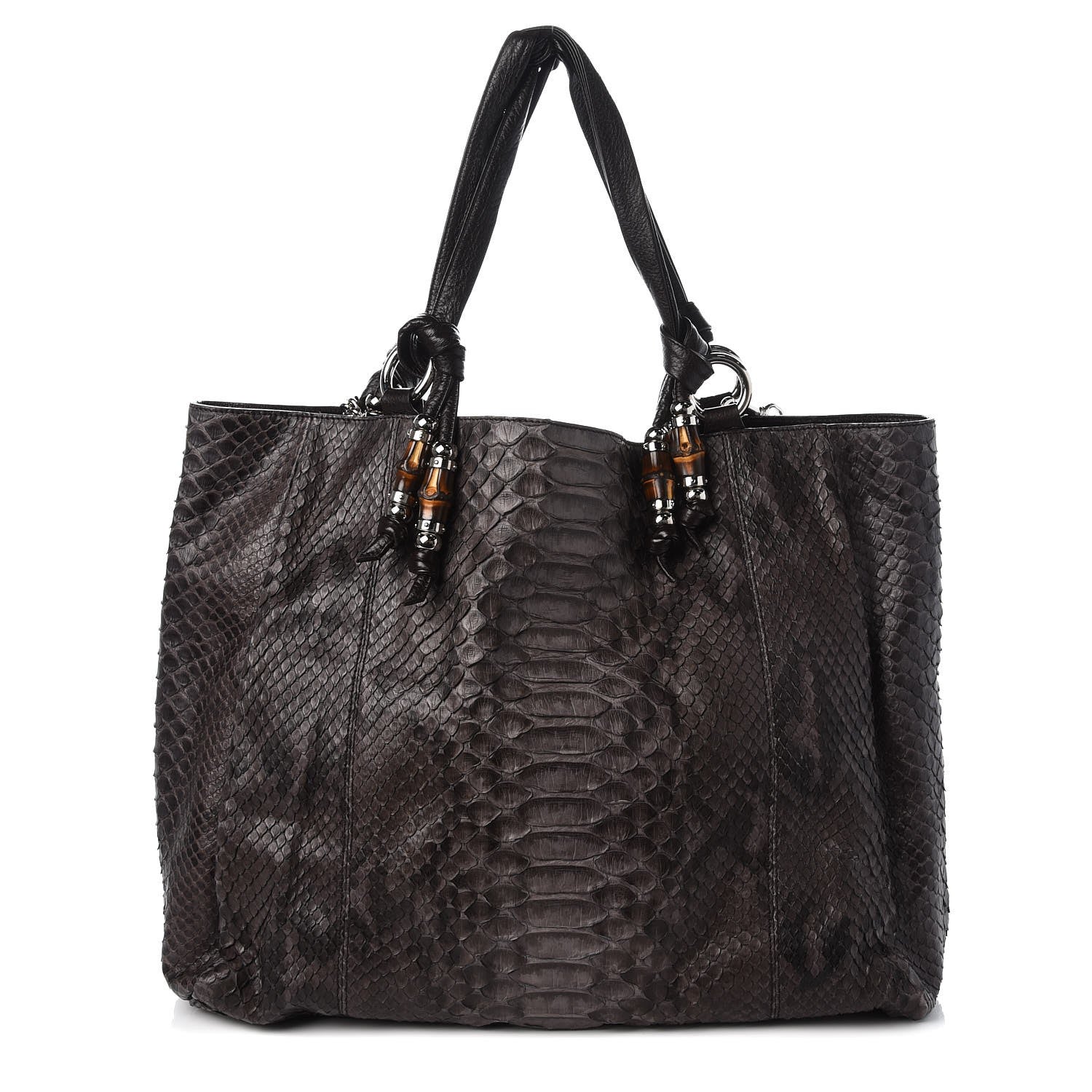 Gucci Python Large Jungle Tote Grey 1 of 8