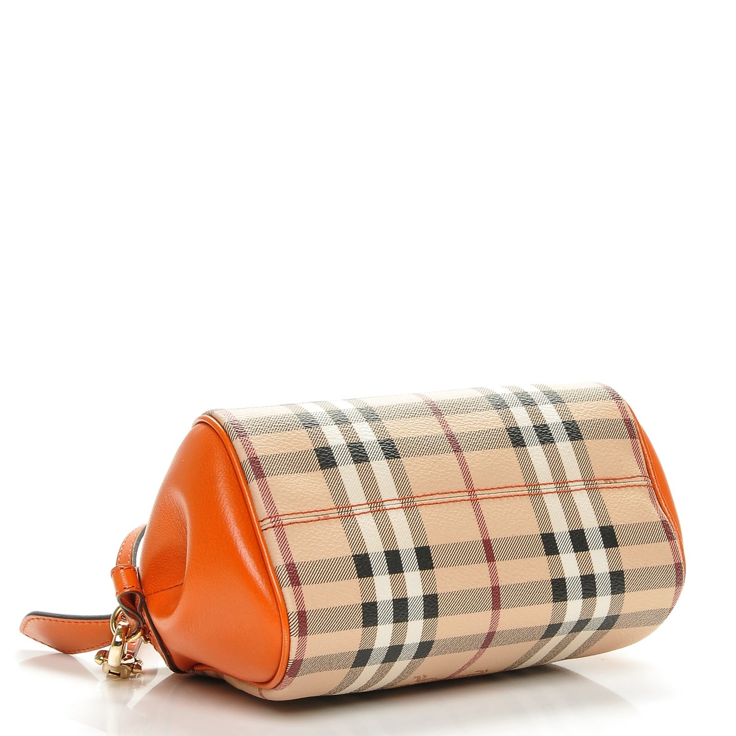 Haymarket Check Mini Blaze Crossbody Bag Burnt Amber