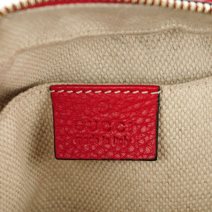 Gucci Pebbled Calfskin Small Soho Disco Bag Tabasco Red 6 of 7