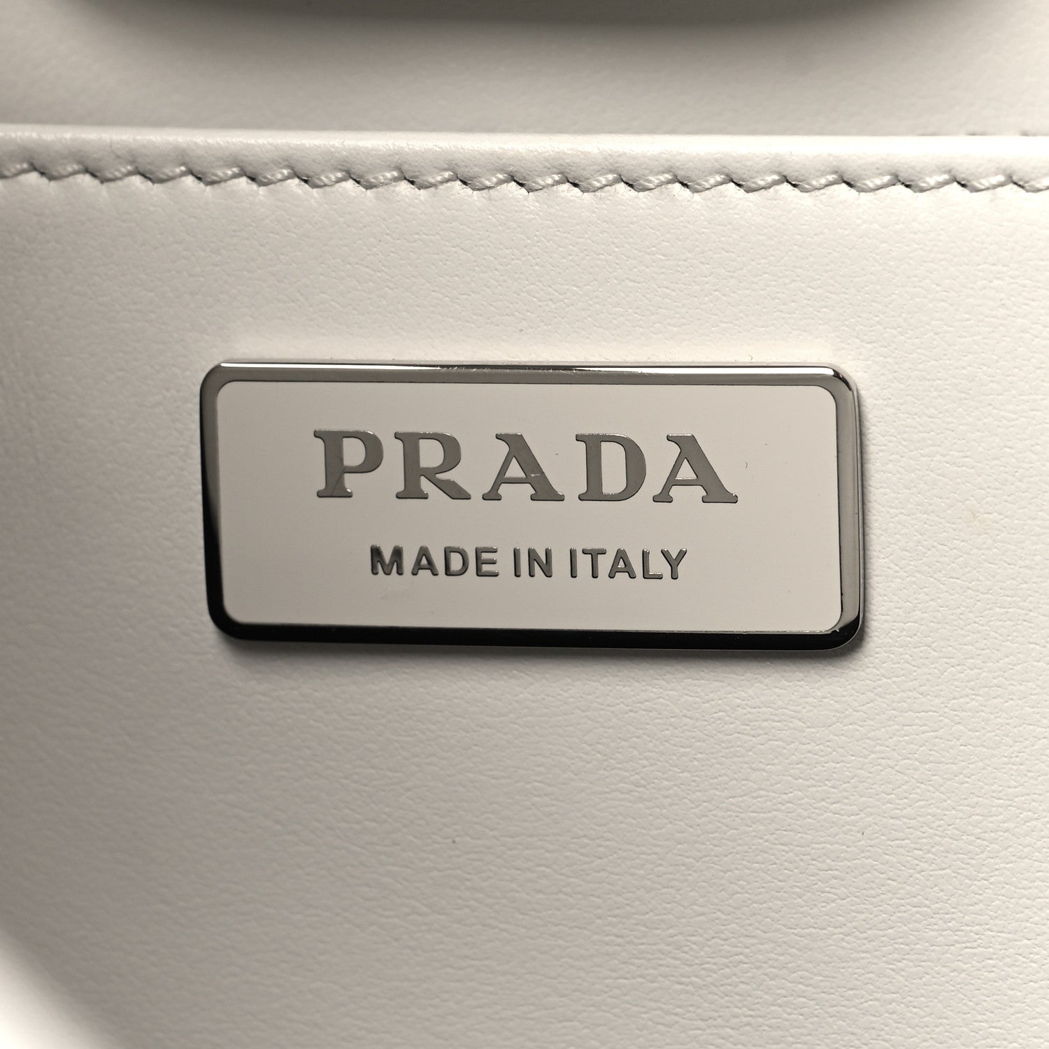 Prada Spazzolato Maxi Cleo Adjustable Strap Shoulder Bag White 6 of 10