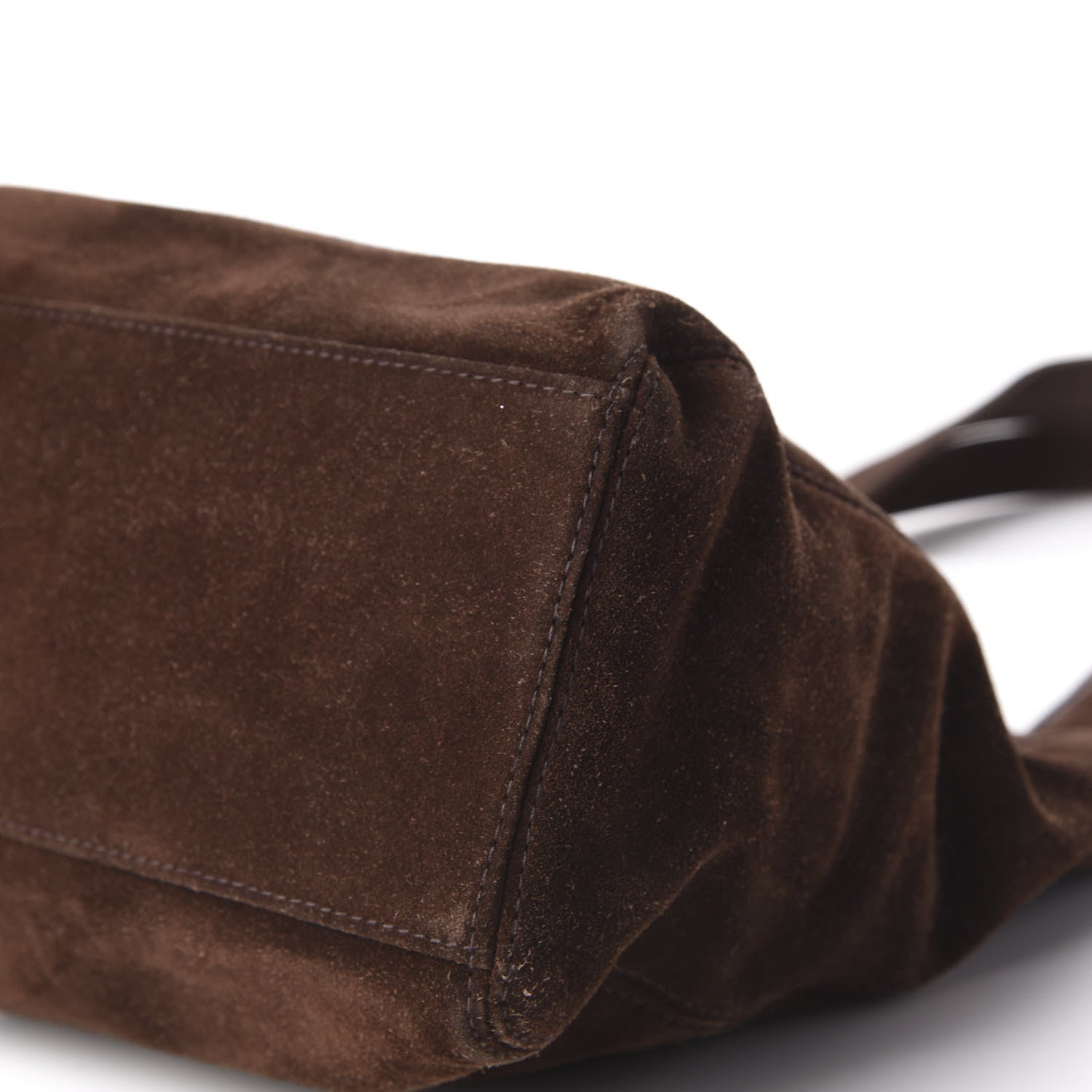 Chanel Suede CC Shoulder Bag Brown 7 of 14