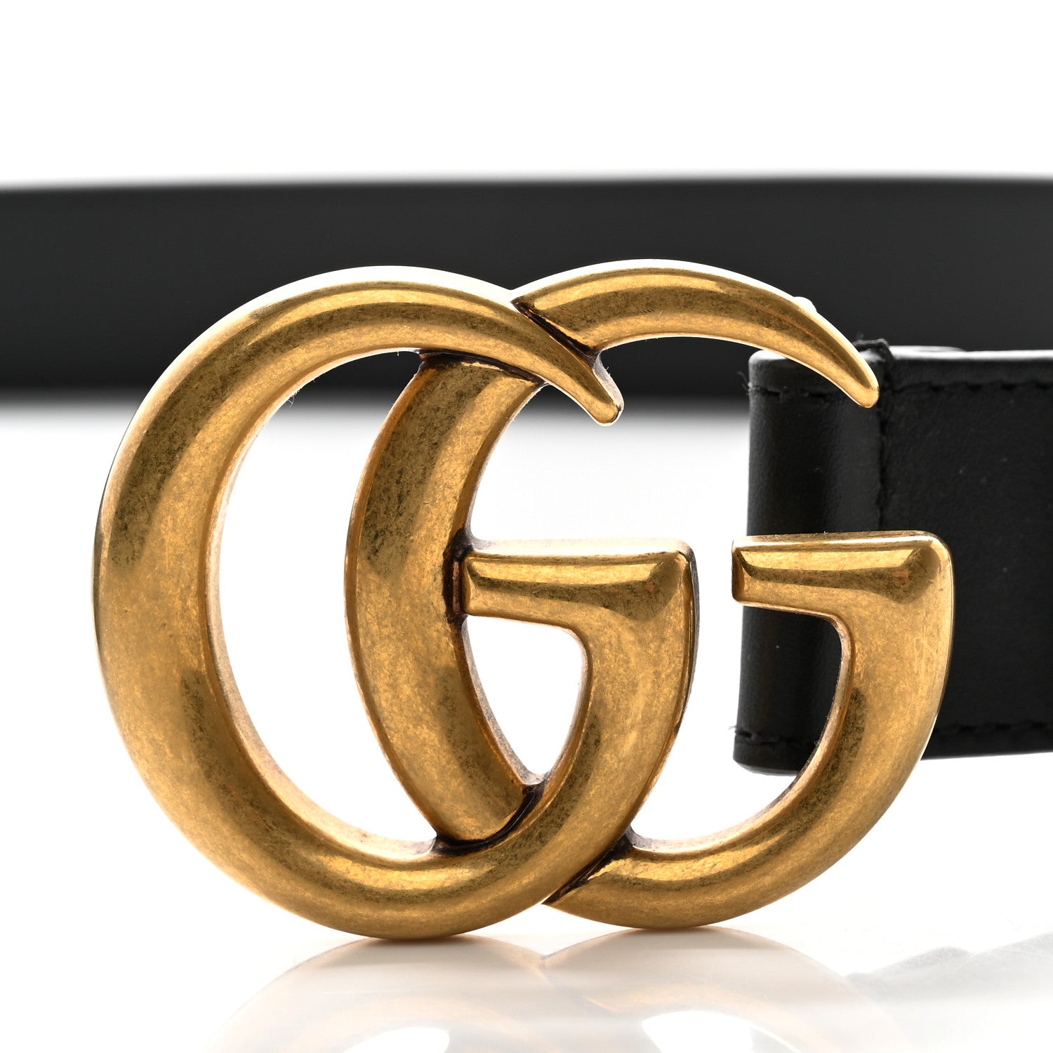 Gucci Calfskin Double G 30mm Belt 80 32 Black 5 of 6