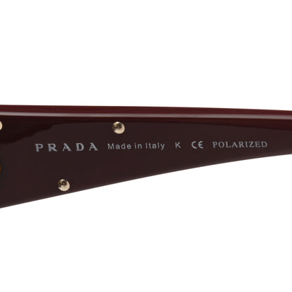 Prada Polarized Sunglasses SPR 27L Red 6 of 7
