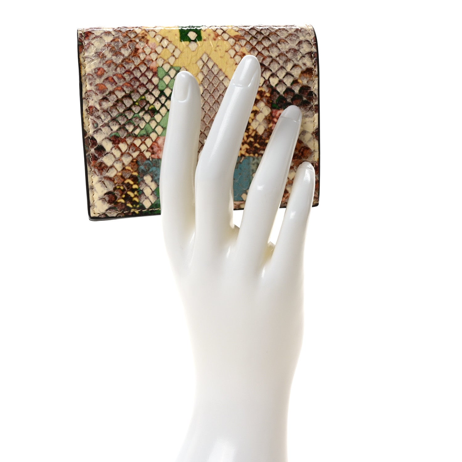 Jimmy Choo Glossy Rainbow Elaphe Varenne Hanne Wallet Sunrise Mix Latte 2 of 7