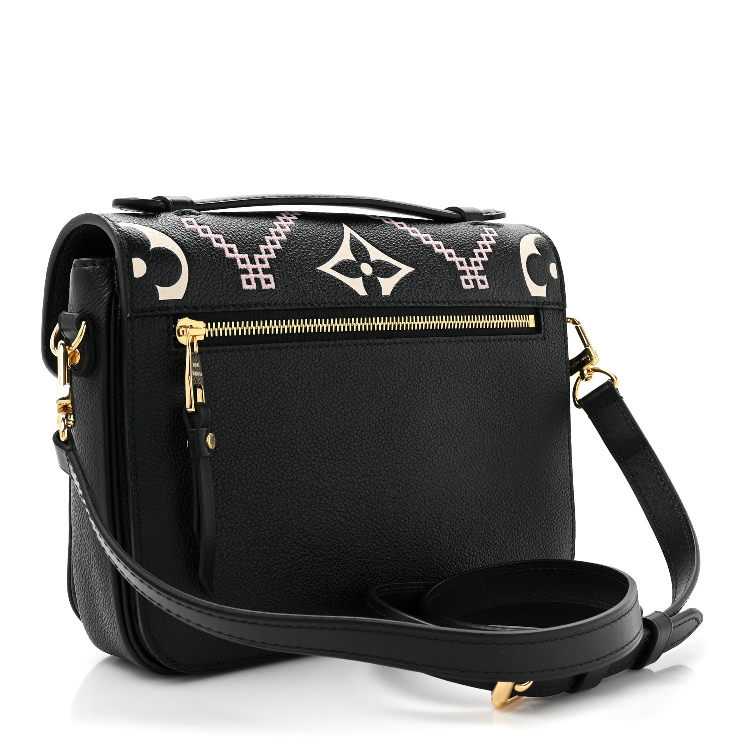 Louis Vuitton Empreinte Monogram Giant Broderies Pochette Metis Black 3 of 10