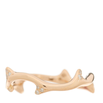 Christian Dior 18K Rose Gold Diamond Bois de Rose Ring 53 6.25 3 of 4