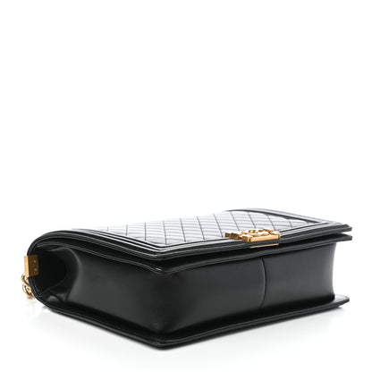 Chanel Lambskin Quilted Large Boy Flap Black 4 of 10