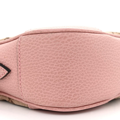 Gucci Monogram Mini Bree Messenger Bag Beige Soft Pink 9 of 12